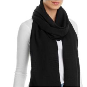 Echo Black Fringe Scarf